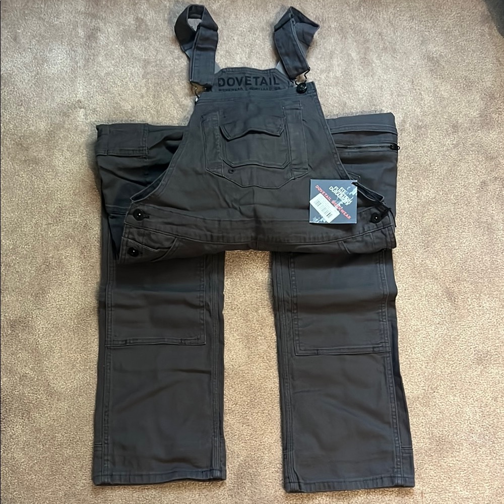 Women's Dark Gray Dovetail Freshley Overalls- Workwear 12/30